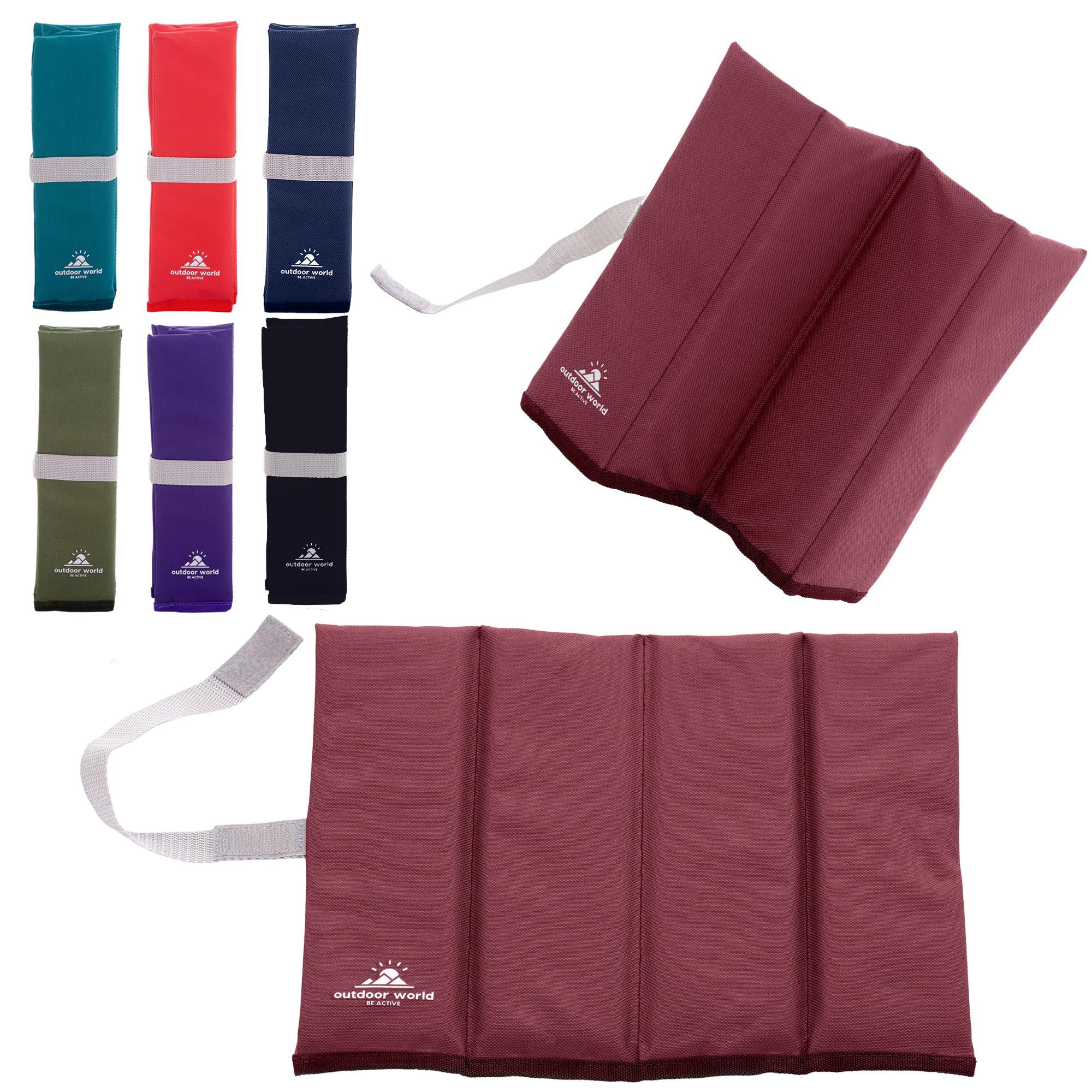 Folding Sit Mat - Burgundy