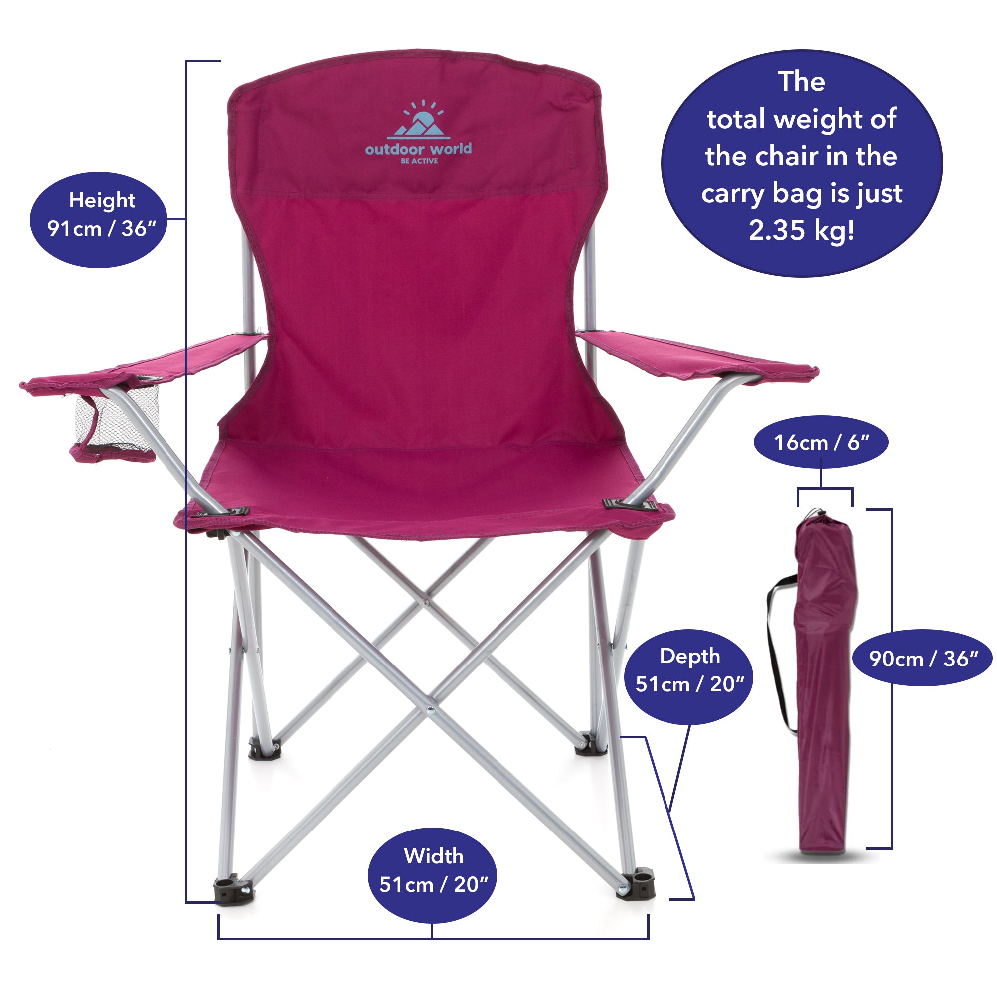 Folding Camping Chair - Outdoor World