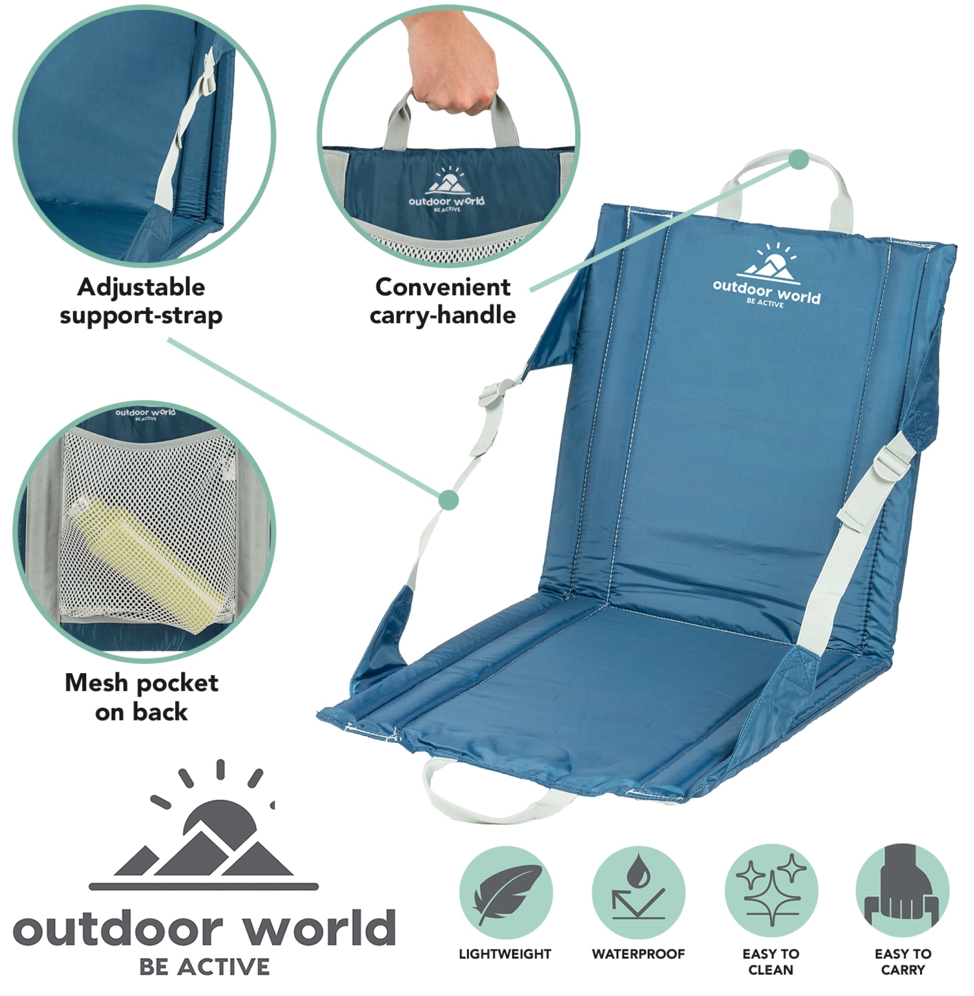 2 x Folding Outdoor Seats - Outdoor World