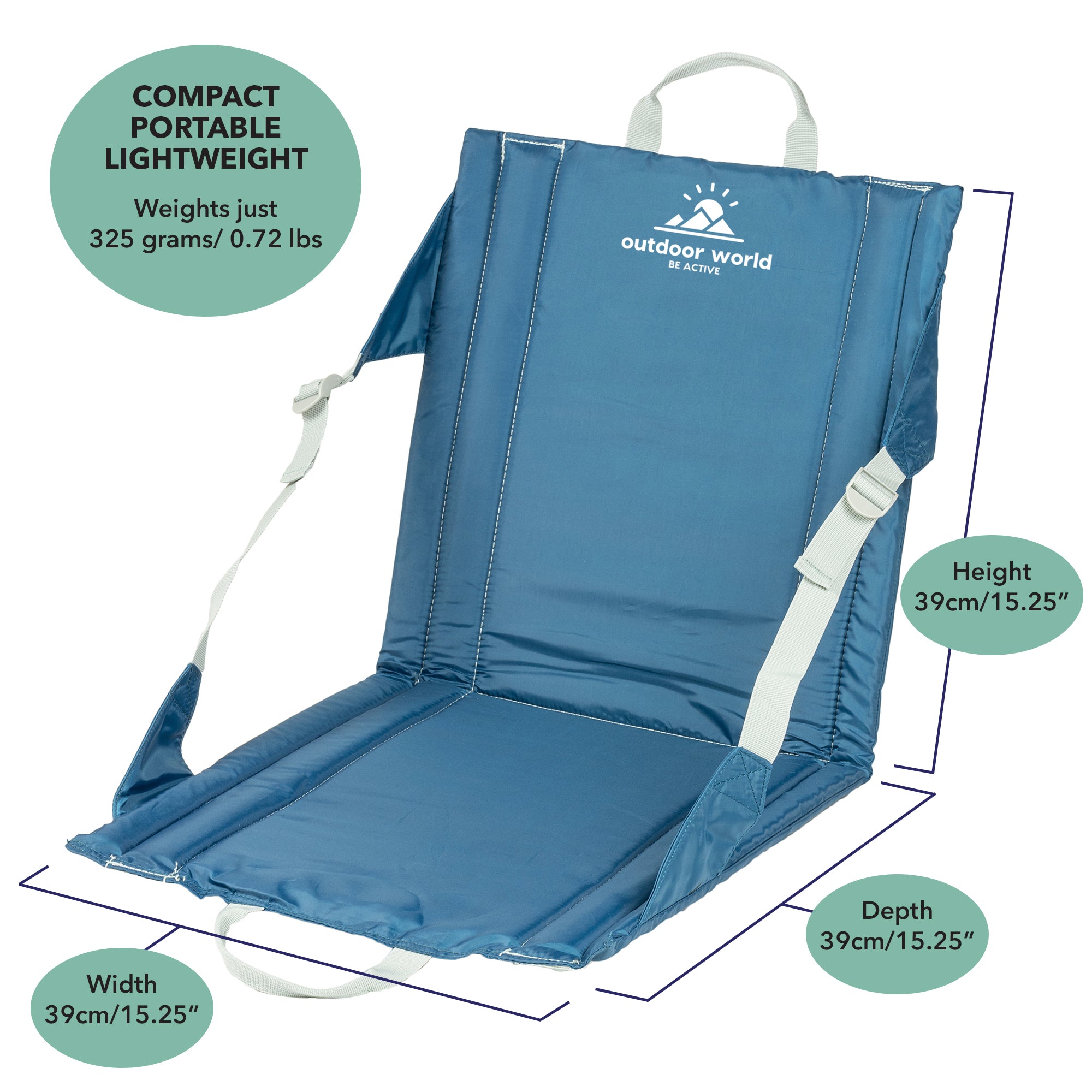 2 x Folding Outdoor Seats - Outdoor World