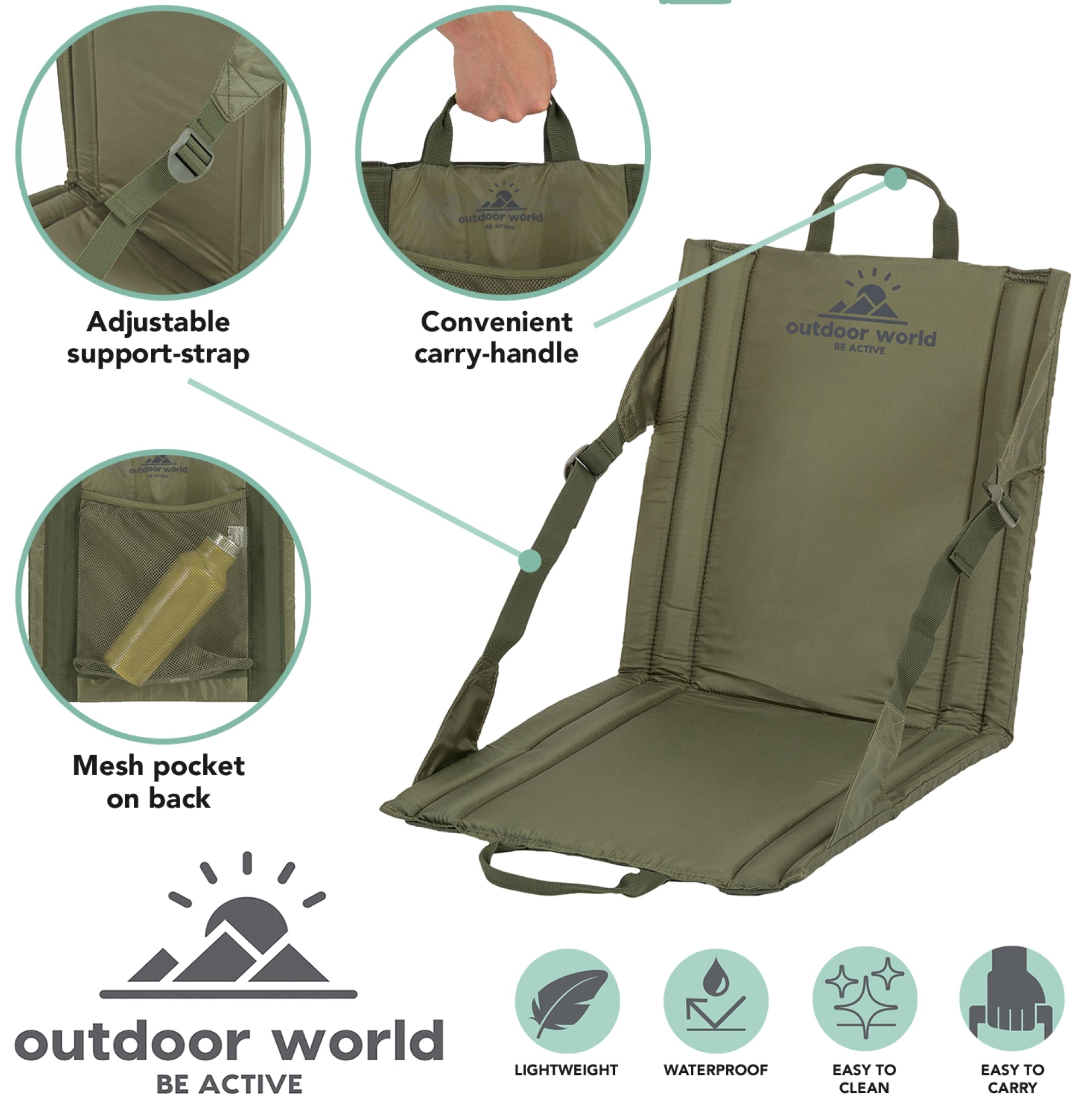 2 x Folding Outdoor Seats - Outdoor World