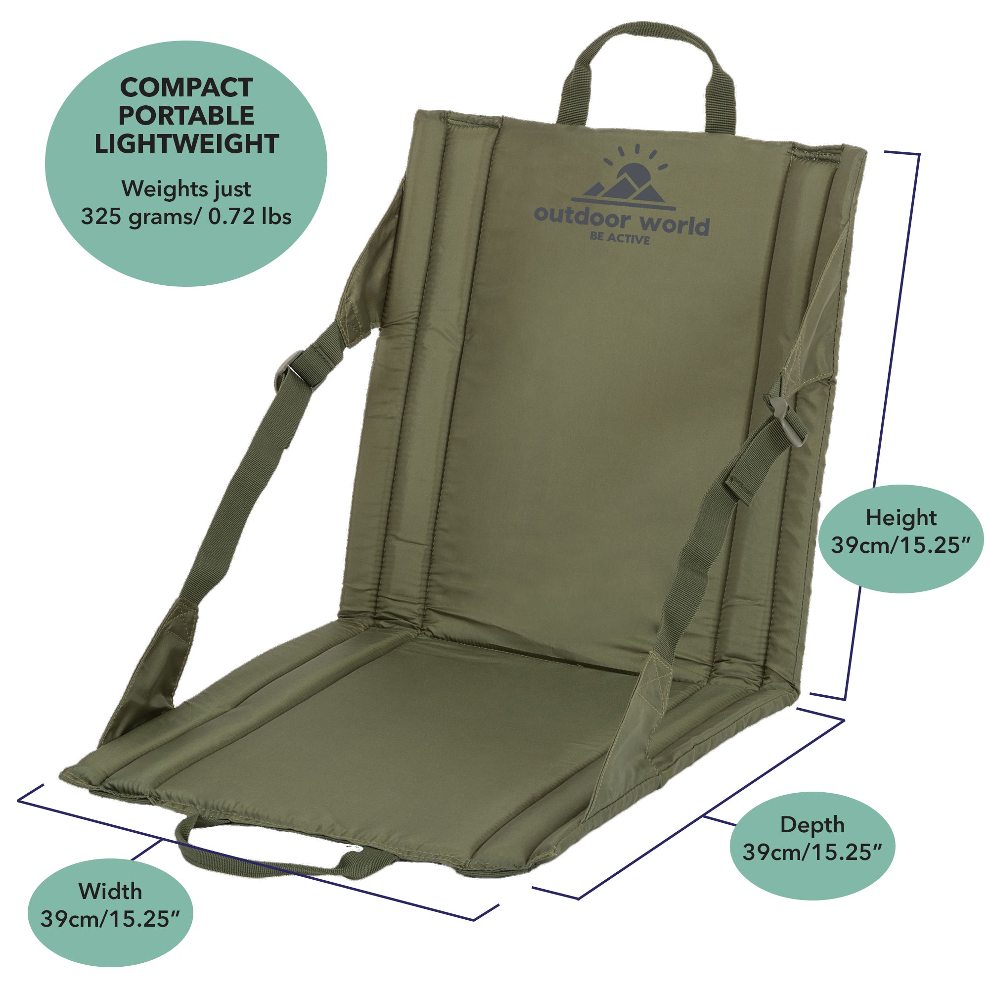 2 x Folding Outdoor Seats - Outdoor World